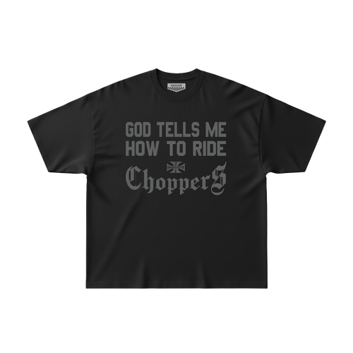 Barangantik T Shirt Chopper Collection God Chop Black