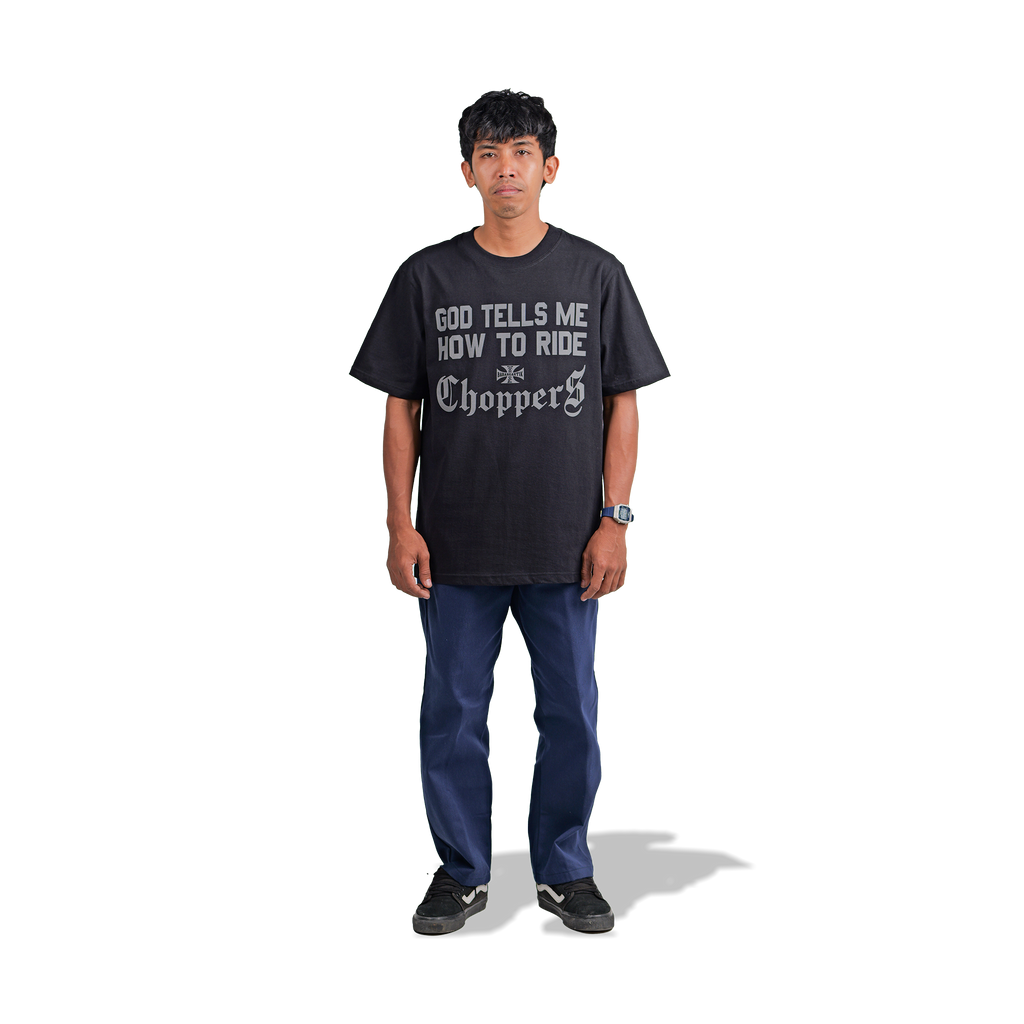 Barangantik T Shirt Chopper Collection God Chop Black
