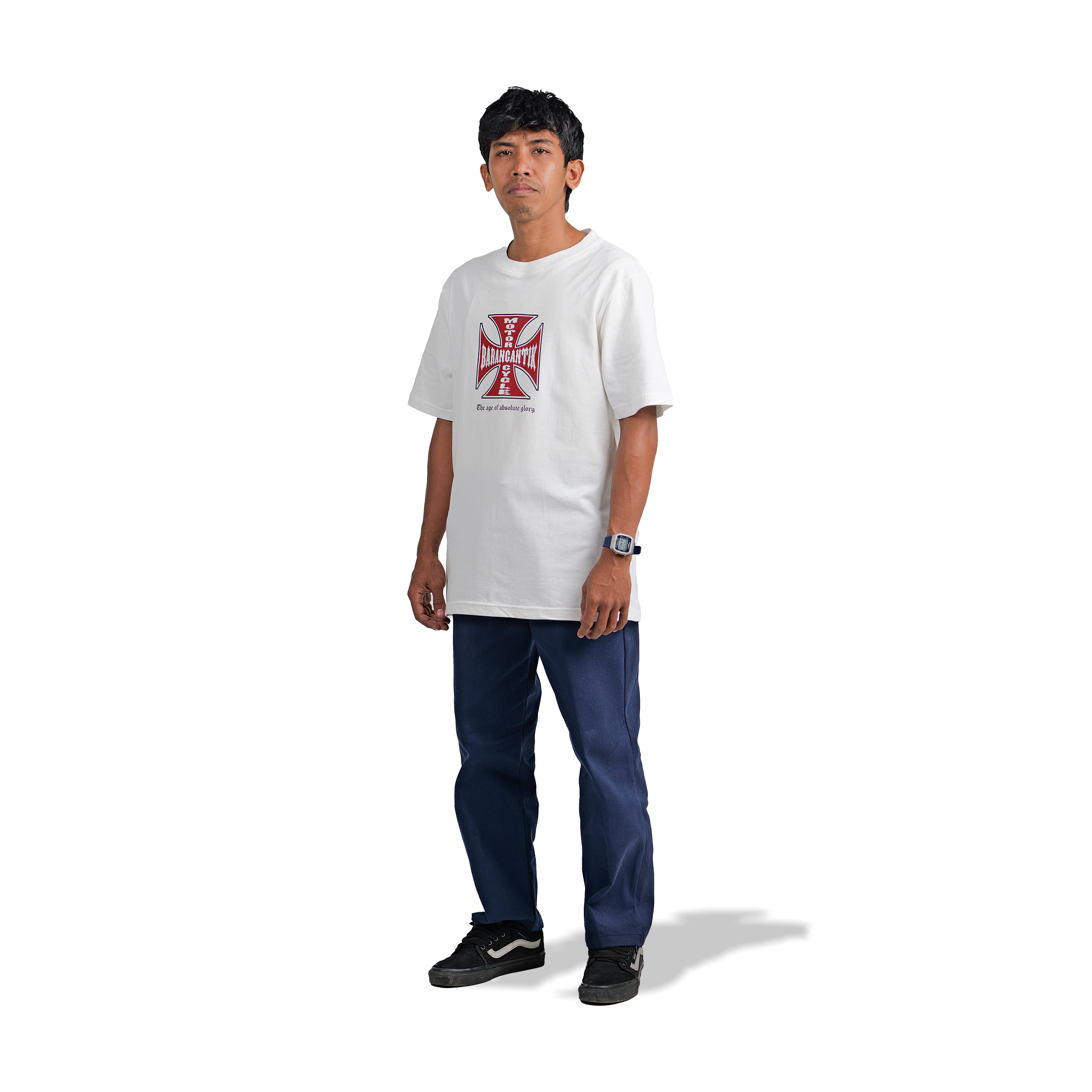 Barangantik T shirt Chopper Edition Logo White